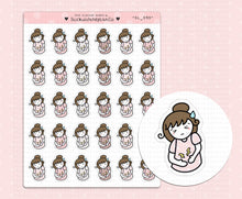 Load image into Gallery viewer, SL_095 Stomach Pains | Neutral Lottie Stickers | Planner Stickers