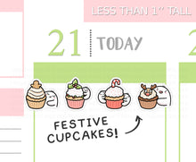 Load image into Gallery viewer, S_736 Festive Cupcakes | Squidge Stickers