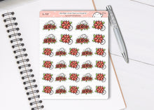 Load image into Gallery viewer, S_737 Festive Flowers | Squidge Stickers