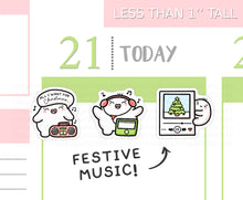 Load image into Gallery viewer, S_741 Festive Music | Squidge Stickers
