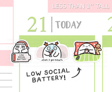 Load image into Gallery viewer, S_742 Festive Low Social Battery | Squidge Stickers