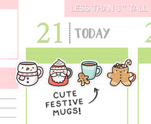 Load image into Gallery viewer, S_743 Festive Mugs | Squidge Stickers