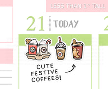 Load image into Gallery viewer, S_746 Festive Hot Drinks Takeaway | Squidge Stickers