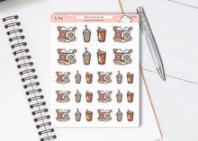 Load image into Gallery viewer, S_746 Festive Hot Drinks Takeaway | Squidge Stickers