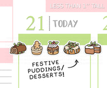 Load image into Gallery viewer, S_749 Festive Puddings/Desserts | Squidge Stickers