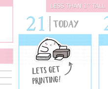 Load image into Gallery viewer, S_307 Squidge Uses the Printer | Squidge Stickers | Planner Stickers