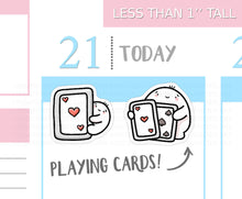 Load image into Gallery viewer, S_338 Squidge Plays Cards | Squidge Stickers | Planner Stickers