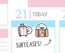 Load image into Gallery viewer, S_341 Squidge Uses a Suitcase | Squidge Stickers | Planner Stickers
