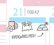 Load image into Gallery viewer, S_345 Squidge Is Feeling Overwhelmed | Squidge Stickers | Planner Stickers