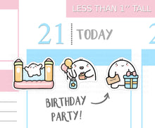 Load image into Gallery viewer, S_346 Squidge Goes to a Party | Squidge Stickers | Planner Stickers
