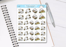 Load image into Gallery viewer, S_347 Squidge and Sunflowers | Squidge Stickers | Planner Stickers