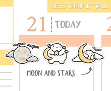 Load image into Gallery viewer, S_358 Squidge Moon and Stars | Squidge Stickers | Planner Stickers