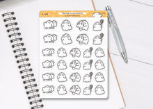 Load image into Gallery viewer, S_360 Squidge Cute Ghosts | Squidge Stickers | Planner Stickers