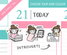 Load image into Gallery viewer, L_360 Introvert! | Lottie Stickers | Planner Stickers