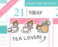 Load image into Gallery viewer, L_374 Tea Lover | Lottie Stickers | Planner Stickers