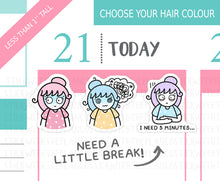 Load image into Gallery viewer, L_380 Need 5 Minutes | Lottie Stickers | Planner Stickers
