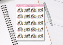 Load image into Gallery viewer, L_384 Chatting with Bestie! | Lottie Stickers | Planner Stickers