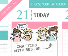 Load image into Gallery viewer, L_384 Chatting with Bestie! | Lottie Stickers | Planner Stickers