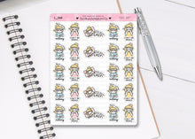 Load image into Gallery viewer, L_386 Busy Doing Nothing | Lottie Stickers | Planner Stickers