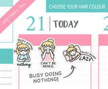 Load image into Gallery viewer, L_386 Busy Doing Nothing | Lottie Stickers | Planner Stickers