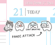 Load image into Gallery viewer, S_413 Squidge Has Panic Attacks | Squidge Stickers | Planner Stickers