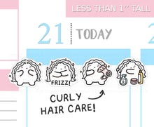 Load image into Gallery viewer, S_416 Squidge Has Curly Hair | Squidge Stickers | Planner Stickers