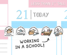 Load image into Gallery viewer, S_417 Squidge Works in a School | Squidge Stickers | Planner Stickers
