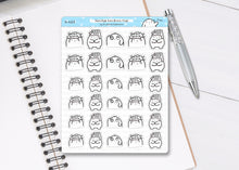 Load image into Gallery viewer, S_423 Squidge has Brain Fog | Squidge Stickers | Planner Stickers