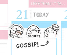 Load image into Gallery viewer, S_428 Squidge Spills the Tea | Squidge Stickers | Planner Stickers
