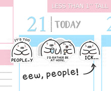 Load image into Gallery viewer, S_429 Squidge Would Rather Be At Home | Squidge Stickers | Planner Stickers