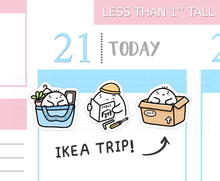 Load image into Gallery viewer, S_440 Squidge Goes to Ikea | Squidge Stickers | Planner Stickers