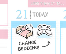 Load image into Gallery viewer, S_443 Squidge Changes the Bedding | Squidge Stickers | Planner Stickers