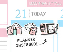 Load image into Gallery viewer, S_446 Squidge Planner Obsessed | Squidge Stickers | Planner Stickers