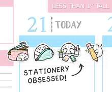 Load image into Gallery viewer, S_447 Squidge Stationery Obsessed | Squidge Stickers | Planner Stickers