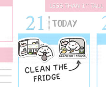 Load image into Gallery viewer, S_467 Squidge Cleans The Fridge | Squidge Stickers | Planner Stickers