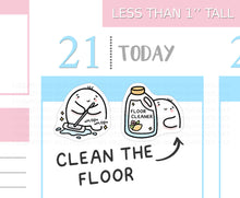 Load image into Gallery viewer, S_468 Squidge Cleans The Floor | Squidge Stickers | Planner Stickers