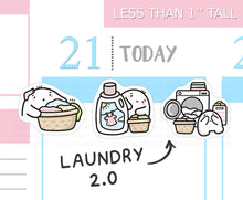 Load image into Gallery viewer, S_469 Squidge Does Laundry 2.0 | Squidge Stickers | Planner Stickers