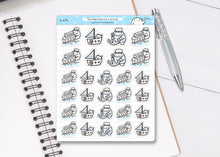 Load image into Gallery viewer, S_474 Squidge Goes on a Cruise | Squidge Stickers | Planner Stickers