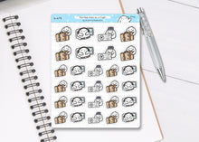 Load image into Gallery viewer, S_475 Squidge Goes on a Flight | Squidge Stickers | Planner Stickers