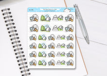 Load image into Gallery viewer, S_476 Squidge Goes on a Hike | Squidge Stickers | Planner Stickers