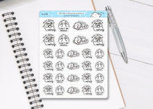 Load image into Gallery viewer, S_478 Squidge is Busy Doing Nothing | Squidge Stickers | Planner Stickers