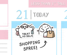 Load image into Gallery viewer, S_479 Squidge Loves a Shopping Spree | Squidge Stickers | Planner Stickers