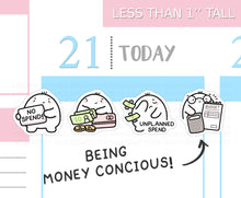 Load image into Gallery viewer, S_480 Squidge is Money Concious | Squidge Stickers | Planner Stickers