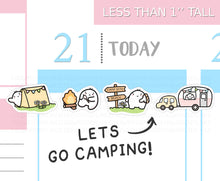 Load image into Gallery viewer, S_497 Squidge Goes Camping | Squidge Stickers | Planner Stickers