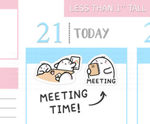 Load image into Gallery viewer, S_499 Squidge has a Meeting | Squidge Stickers | Planner Stickers