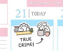 Load image into Gallery viewer, S_501 Squidge Watches True Crime | Squidge Stickers | Planner Stickers
