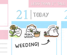 Load image into Gallery viewer, S_503 Squidge Weeds the Garden | Squidge Stickers | Planner Stickers