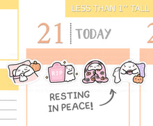 Load image into Gallery viewer, S_505 Resting In Peace | Squidge Stickers | Planner Stickers