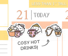 Load image into Gallery viewer, S_508 Cosy Hot Drinks and Treats | Squidge Stickers | Planner Stickers