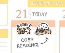 Load image into Gallery viewer, S_515 Cosy Reading | Squidge Stickers | Planner Stickers